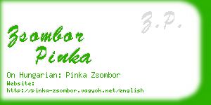 zsombor pinka business card